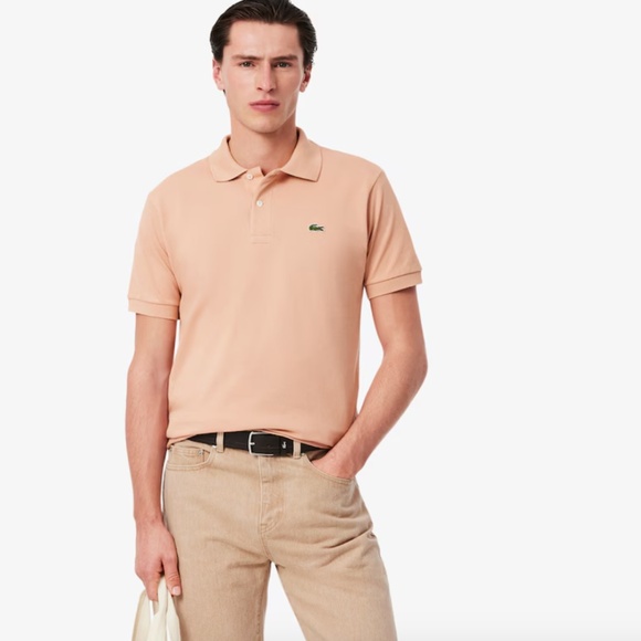 Lacoste Polo - Classic Fit - US 3 / Small - Pastel/Light Orange - Picture 2 of 6